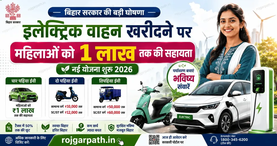 Bihar Electric Vehicle Policy 2026: इलेक्ट्रिक वाहन खरीदने पर मिलेगी ₹1 लाख तक की सब्सिडी, जानें पूरी योजना