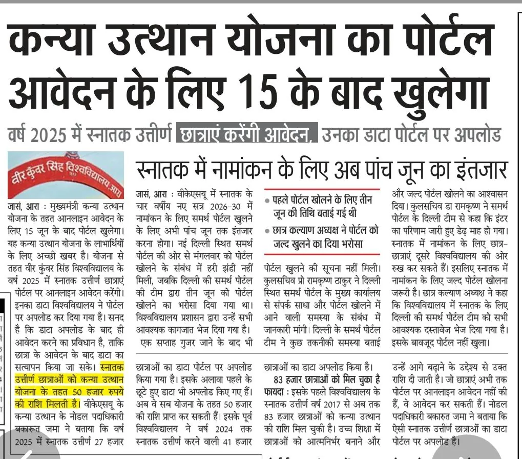Bihar Graduation Scholarship 50000 Latest Update 2026