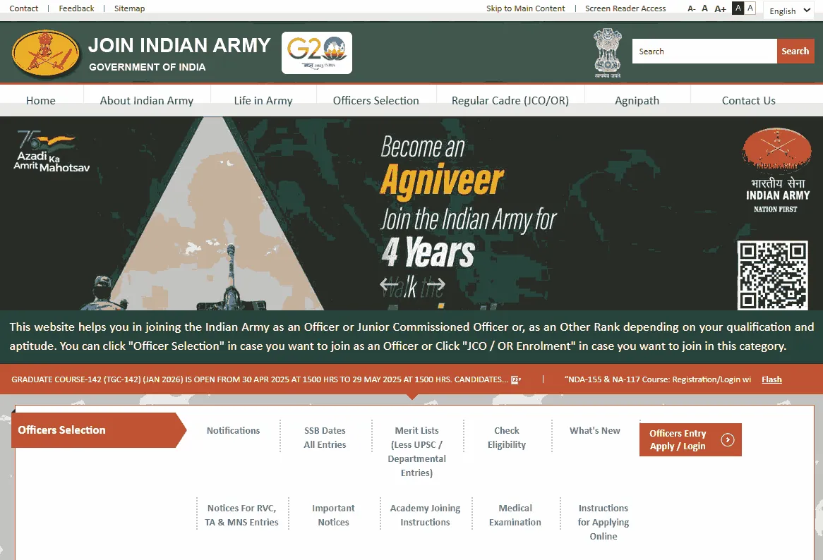 How To Apply Online In Indian Army 68th Short Service Commission Recruitment 2027