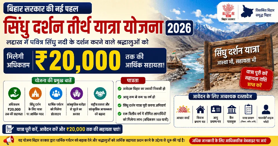 लद्दाख घूमने के लिए 20 हजार रुपये तक देगी बिहार सरकार, जानें क्या है सिंधु दर्शन तीर्थयात्रा वित्तीय सहायता योजना, कौन उठा सकेगा लाभ